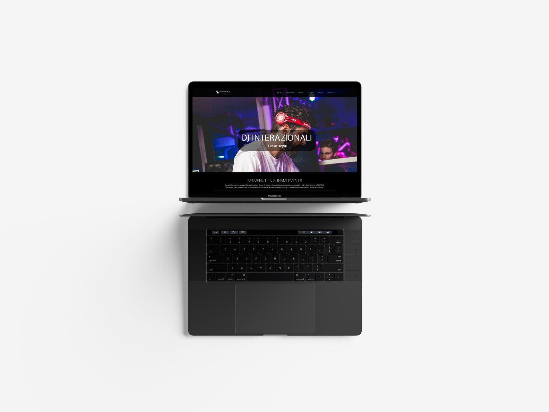 Zunami Events – Realizzazione siti web